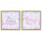 Stupell Industries Dreamy Mermaid Phrases with Scales 2pc Floating Frame Set, design by Kim Allen
